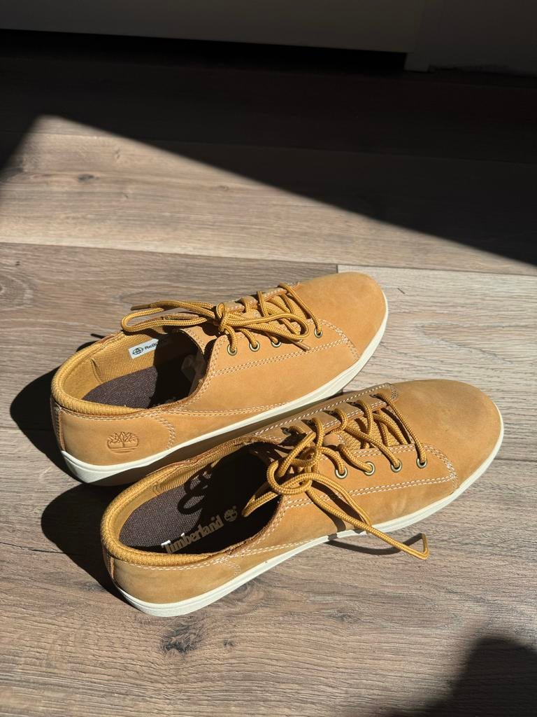 Timberland Davis Square Oxford Wheat Nubuck - Maat 39, Kleding | Heren, Schoenen, Verzenden, Nieuw, Bruin, Sneakers of Gympen