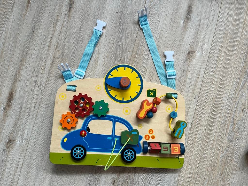 Activiteitenbord Box - Houten Speelgoed voor Kinderen, Ophalen, Gebruikt