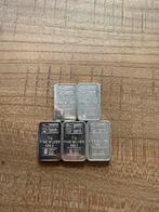 5x 10 gram AMRO bank 999 zilveren baren - Drijfhout, Postzegels en Munten, Edelmetalen en Baren, Ophalen of Verzenden, Zilver