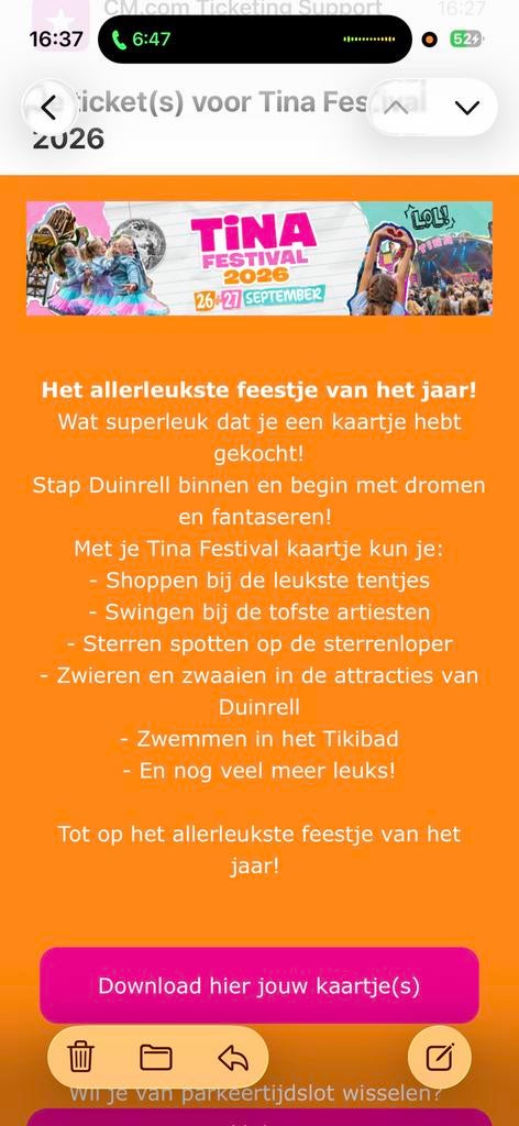 Tina festival 27 september, Drie personen of meer