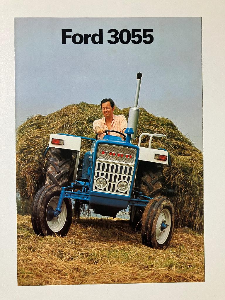 Ford 3055 trekker tractor folder brochure, Ophalen of Verzenden, Gelezen