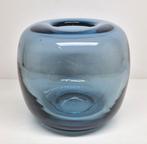 Staalblauwe bolvaas Claude Morin Dieulefit, Frankrijk 1970., Ophalen of Verzenden