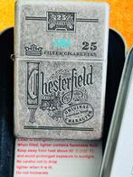 VINTAGE ZIPPO 1998 CHESTERFIELD INCL.BOX DOOS EN PAPIEREN, Ophalen of Verzenden, Nieuw, Aansteker