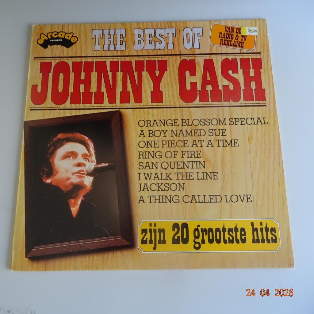 Johnny Cash - The best of Johnny Cash, Cd's en Dvd's, Vinyl | Country en Western, Complilatie, Verzenden, Gebruikt, 12 inch