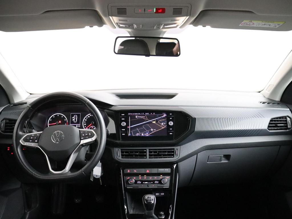 Volkswagen T-Cross 1.0 TSI Life Business | ACC | Navigatie |, Gebruikt, Zwart, Origineel Nederlands, Bedrijf