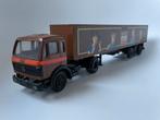 model Mercedes Benz MB NG SK bruin Calvé pindakaas NZG 1/50, Ophalen of Verzenden, Gebruikt, Bus of Vrachtwagen, Lion Toys