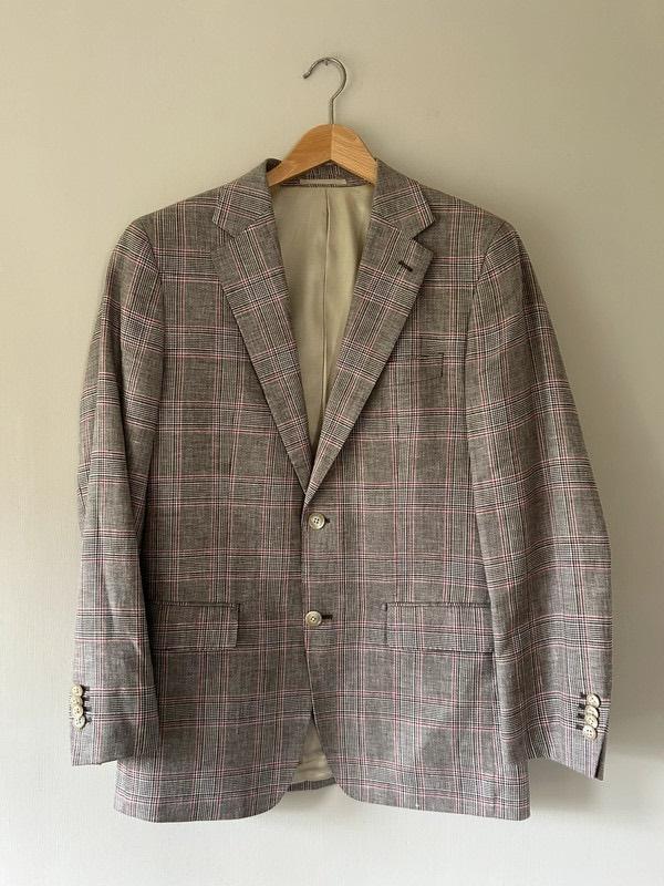Geruiten heren colbert maat 48 jasje blazer, Kleding | Heren, Kostuums en Colberts, Ophalen of Verzenden, Zo goed als nieuw, Maat 48/50 (M)