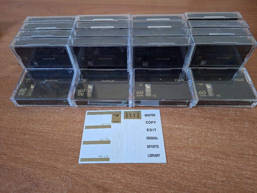 20 Fuji Mini DV Videobandjes - 60 Minuten, Audio, Tv en Foto, Videocamera's Digitaal, Gebruikt, Band, Disc of Geheugen, Mini dv