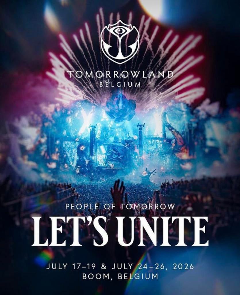Tomorrowland 2026 - 4 tickets Zaterdag 19 july - weekend 1, Tickets en Kaartjes, Drie personen of meer