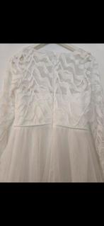 Witte jurk met lange mouwen, Kleding | Dames, Trouwkleding en Trouwaccessoires, Ophalen of Verzenden, Nieuw, Wit, Bruidsmeisjeskleding