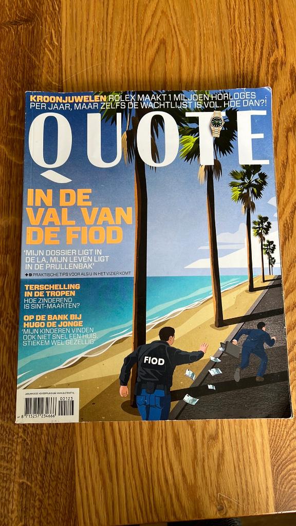 Quote magazine januari 2023 - in de val van de Fiod, Boeken, Ophalen of Verzenden, Zo goed als nieuw
