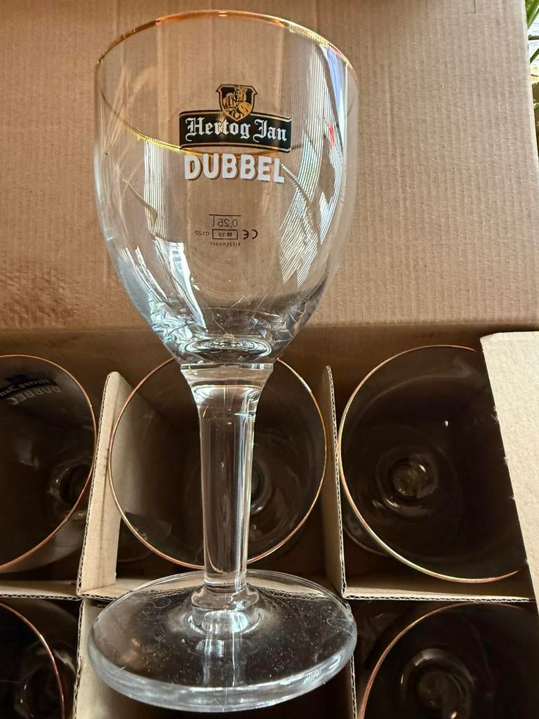 Hertog Jan Dubbel glazen, Ophalen of Verzenden, Zo goed als nieuw, Glas of Glazen, Hertog Jan