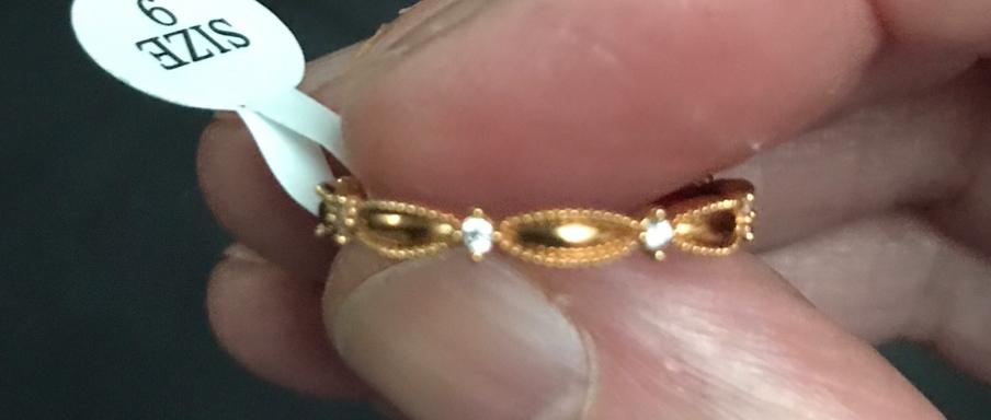 18 karaat rosegouden ring met VVS1 D kleur moissaniet diaman, Ophalen of Verzenden, Nieuw, Goud