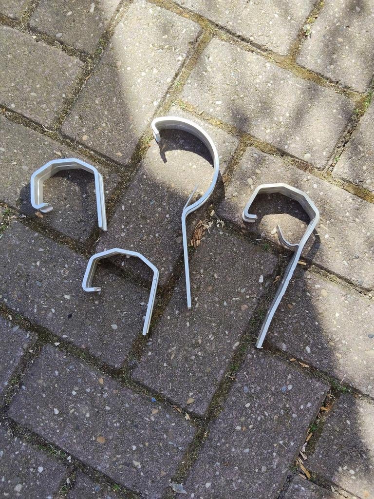 Aluminium dakgoot dragers beugels, Ophalen of Verzenden, Gebruikt