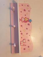 Roze kinderkapstok met prinses en kat, Gebruikt, Ophalen of Verzenden, Minder dan 100 cm, Kinderkapstok