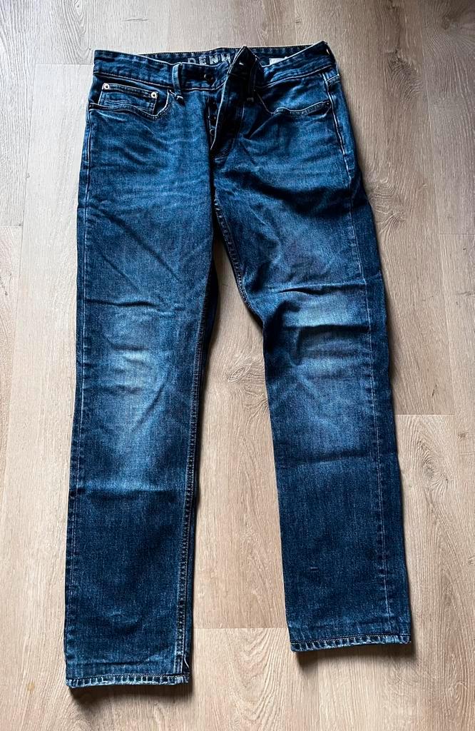 DENHAM - maat 30, Kleding | Heren, Spijkerbroeken en Jeans, Zo goed als nieuw, W32 (confectie 46) of kleiner, Blauw, Ophalen of Verzenden