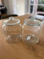 Twee glazen potten van IKEA - Ideaal voor opslag, Ophalen of Verzenden, Zo goed als nieuw