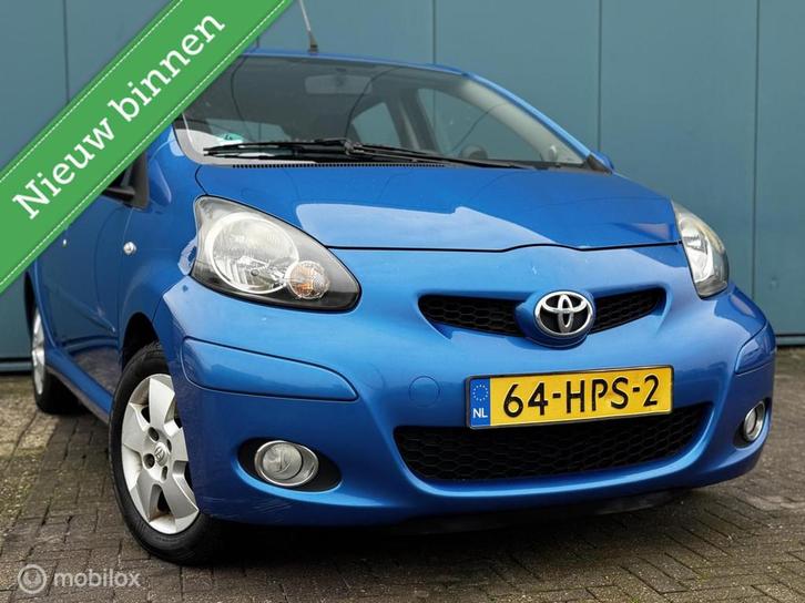 Toyota Aygo 1.0-12V Dynamic Blue 5Drs Airco APK 26-02-2027, Auto's, Toyota, Bedrijf, Te koop, Aygo, ABS, Airbags, Airconditioning
