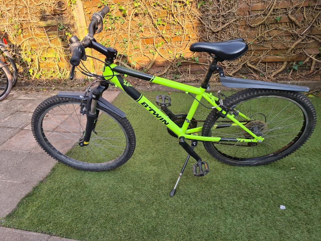 Rockrider 24 inch neon - Groen, Ophalen, Versnellingen, Rockrider, Gebruikt