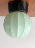 Art Deco Thabur plafondlamp Sea Anemone | groen | jaren 30, Ophalen of Verzenden
