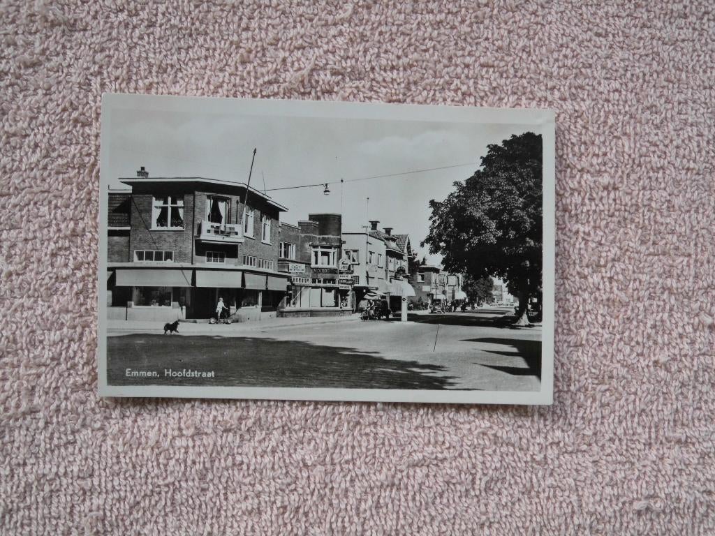 Emmen , hoofdstraat., Ophalen of Verzenden, 1940 tot 1960, Ongelopen, Drenthe