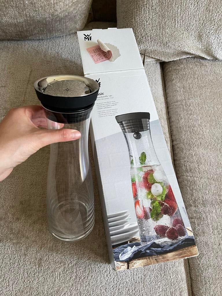 WMF Glazen Waterfles/Karaf - Zo goed als nieuw, Huis en Inrichting, Keuken | Keukenbenodigdheden, Ophalen, Zo goed als nieuw, Overige merken