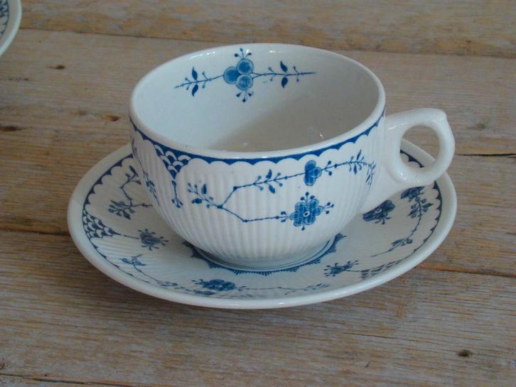 Servies, Furnivals Limited, trade mark England DENMARK, gaaf, Antiek en Kunst, Antiek | Servies los, Ophalen of Verzenden
