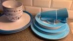 Camping servies oa Mepal, wit met blauwe rand, Ophalen of Verzenden, Gebruikt
