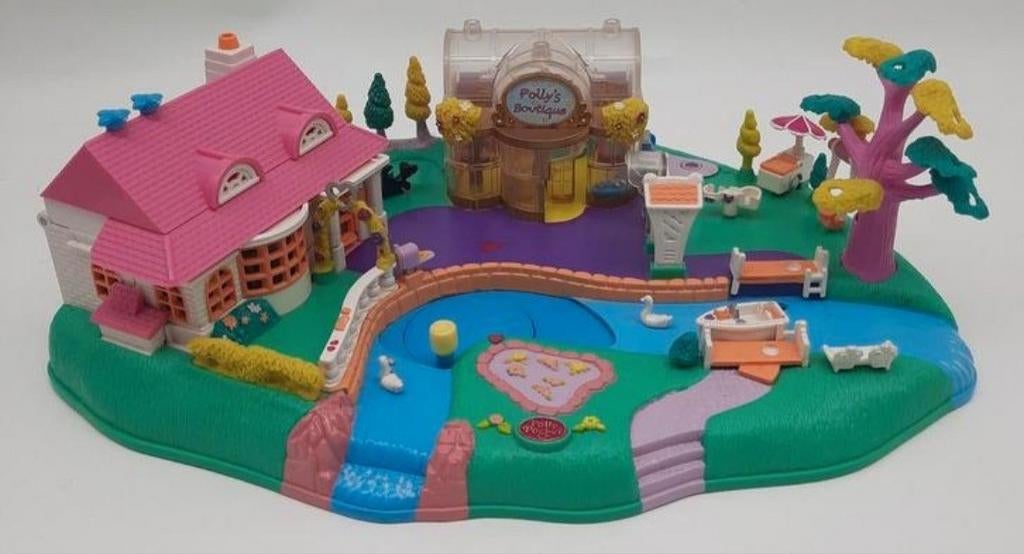 Vintage Polly Pocket Magical Movin Pollyville Bluebird 1996, Ophalen of Verzenden, Zo goed als nieuw