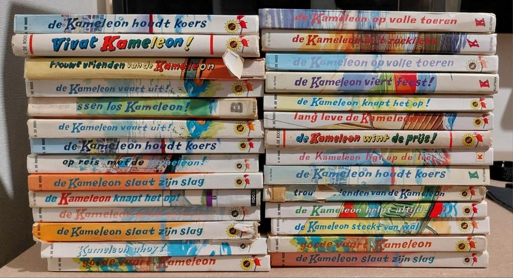 Grote collectie Kameleon boeken - H. de Roos, Ophalen, Gelezen, H. de Roos, Fictie algemeen