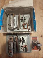 2 Wilesco stoommachines D10 + antieke stamper – set, Ophalen of Verzenden