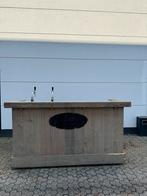 Mobiele Houten Bar met Gamko Koeler & LED verlichting, Ophalen