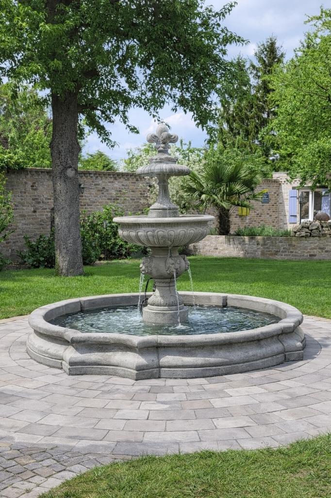 Fontein met rand, Ophalen, Nieuw, Beton, Fontein
