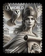 Belgie 2025 Athena Mythologie Crypto - NFT kleur Grijs, Verzenden, Zonder stempel, Postfris, Postfris