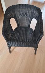 Rotan stoel (zwart), Huis en Inrichting, Stoelen, Ophalen, Zo goed als nieuw, Zwart, Eén
