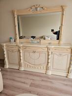 Chique Crème Hoogglans Meubelset, Huis en Inrichting, Kasten | Vitrinekasten, Ophalen, Overige materialen, Klassiek, Zo goed als nieuw