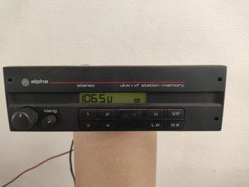 VW Alpha Autoradio - Klassieker! beschikbaar voor biedingen