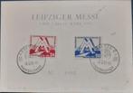 DDR Leipziger Messe 1951 Gestempeld op kaart, Postzegels en Munten, Ophalen of Verzenden, DDR, Gestempeld