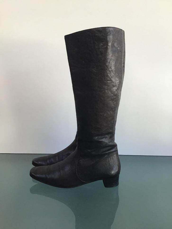 GRATIS VERZENDEN | MEGA leuke bruine vintage laarzen 37, Kleding | Dames, Schoenen, Zo goed als nieuw, Hoge laarzen, Bruin, Verzenden