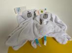 3892 hema knuffellap lap konijn wit met grijs snuitje nieuw!, Kinderen en Baby's, Speelgoed | Knuffels en Pluche, Ophalen of Verzenden