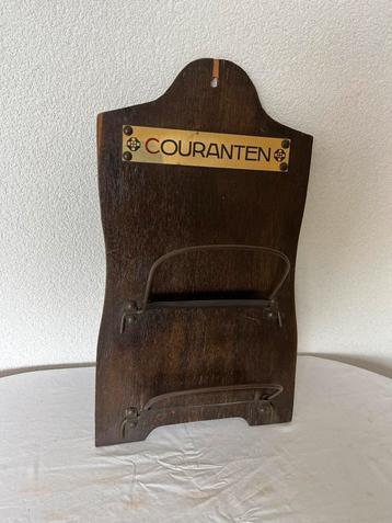Antieke Vintage Houten Krantenbak Lectuurbak Kranten Bak beschikbaar voor biedingen