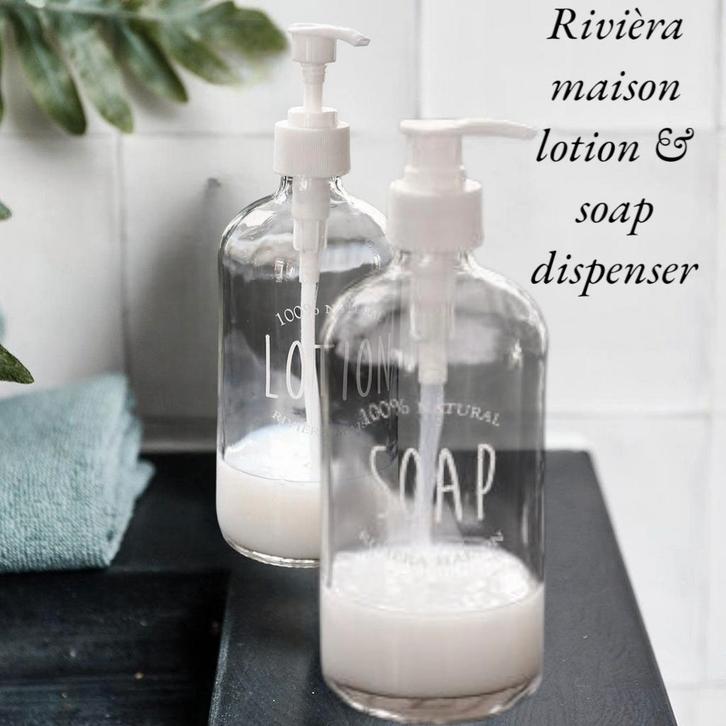 Rivièra maison lotion en soap dispenser, Huis en Inrichting, Badkamer | Badtextiel en Accessoires, Ophalen of Verzenden