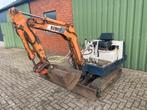 Minigraver Kubota 1.5t minikraan met extra bakken, Ophalen, Gebruikt