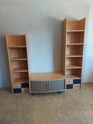 Boekenkast en TV meubel beschikbaar voor biedingen