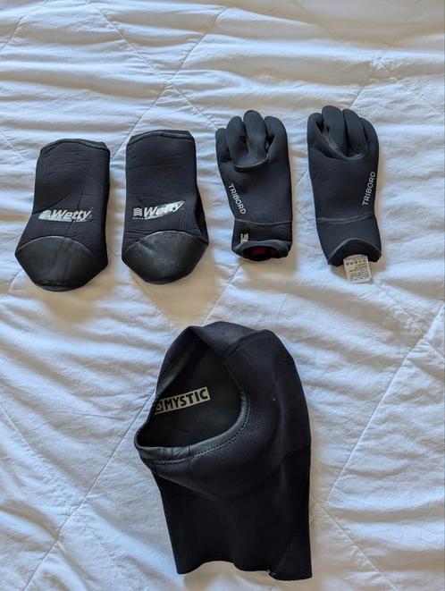 Neopreen schoentjes, handschoenen en cap, Watersport en Boten, Watersportkleding, Zo goed als nieuw, Ophalen of Verzenden
