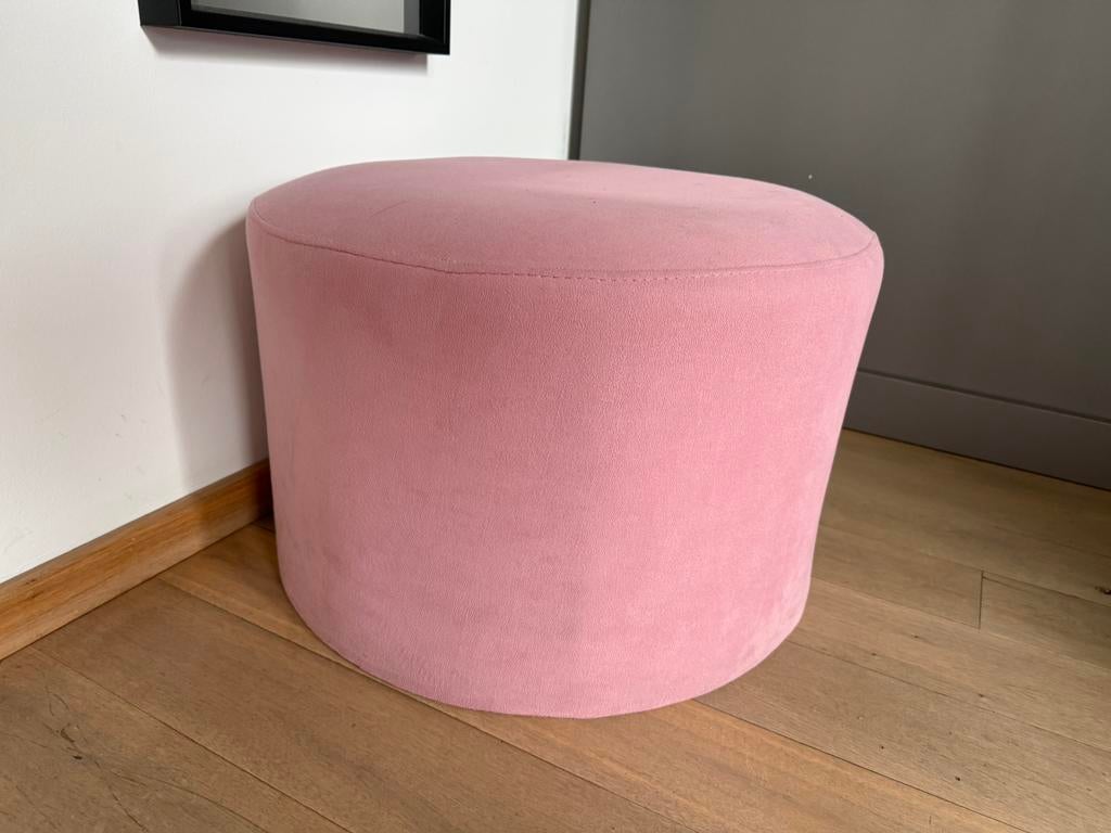 Poef, Huis en Inrichting, Ophalen, Gebruikt, Rond, Minder dan 50 cm
