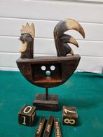 -	Kip kalender van hout brocant, Ophalen of Verzenden, 'T Olde Gre-j, Info@toldegrej.nl, Endepoelstraat 20f Didam