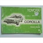Toyota Corolla Instructieboekje 1981 #2 Engels, Auto diversen, Handleidingen en Instructieboekjes, Ophalen of Verzenden