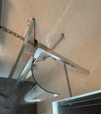 Douchewand glas (design) met kwart ronde deur., Huis en Inrichting, Ophalen, Overige typen, Zo goed als nieuw, Minder dan 100 cm