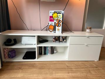 IKEA VIHALS Tv-meubel, wit, 176x37x50 cm